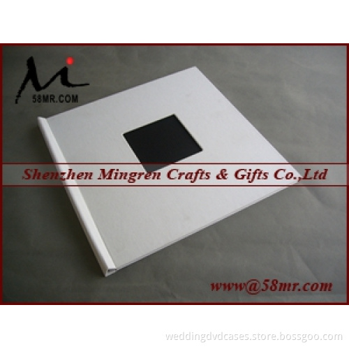 Leather Fabric Cloth Document File Book Folder Clip Holder Cover